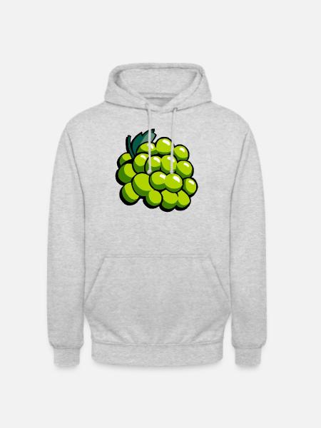 bunches of grapes - Unisex Hoodie - light heather grey
