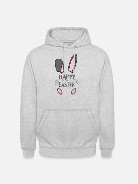 Happy Easter Bunny - Unisex Hoodie - Hellgrau meliert