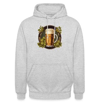 Limonade - Unisex Hoodie - Hellgrau meliert - Vorne - Alina (178cm) & Michal (187cm)