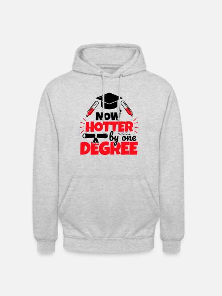 Abschluss Geschenk lustig - Unisex Hoodie - Hellgrau meliert