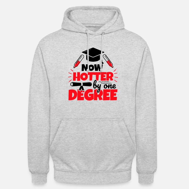 Abschluss Geschenk lustig - Unisex Hoodie - Hellgrau meliert