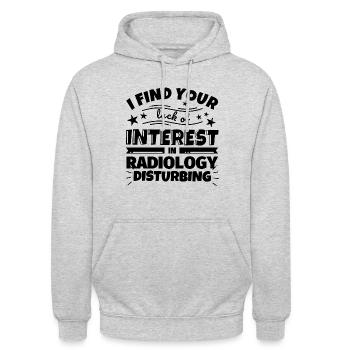 Radiologie lustiges Geschenk - Unisex Hoodie - Hellgrau meliert - Vorne - Alina (178cm) & Michal (187cm)