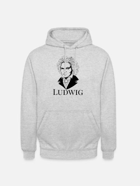Ludwig van Beethoven - Unisex Hoodie - light heather grey