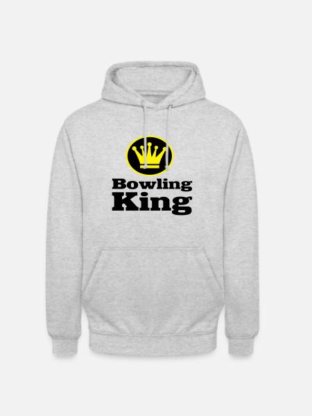 2541614 12072146 bowling - Sweat-shirt à capuche unisexe - gris clair chiné