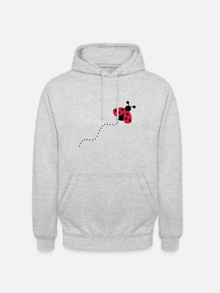 2541614 12868760 Marienkaefer - Unisex Hoodie - light heather grey