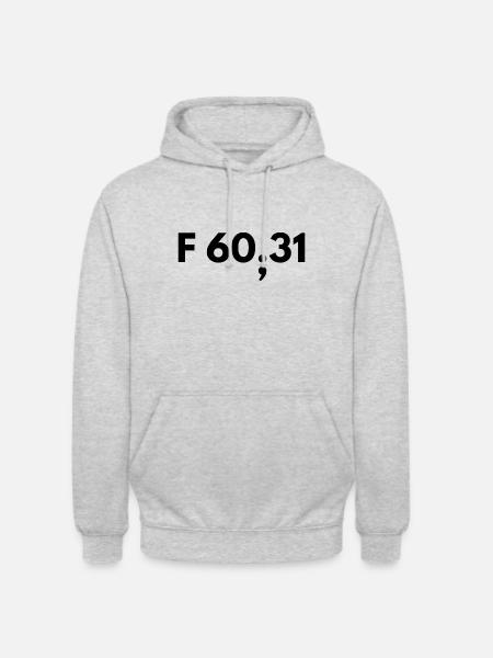 ICD-10 F60.31 Borderline Semikolon - Unisex Hoodie - Hellgrau meliert