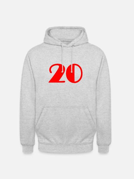 20 JAHRE,20-JÄHRIGES JUBILÄUM,20-JÄHRIGES JUBILÄUM 20 JAHRE - Unisex Hoodie - Hellgrau meliert