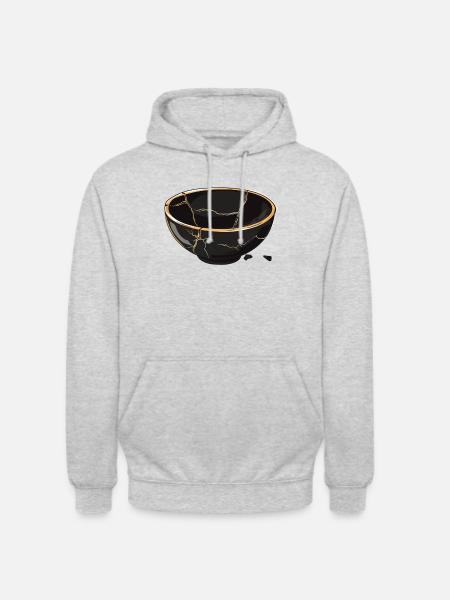 Kintsugi Kintsukuroi Imperfect japan - Unisex Hoodie - light heather grey