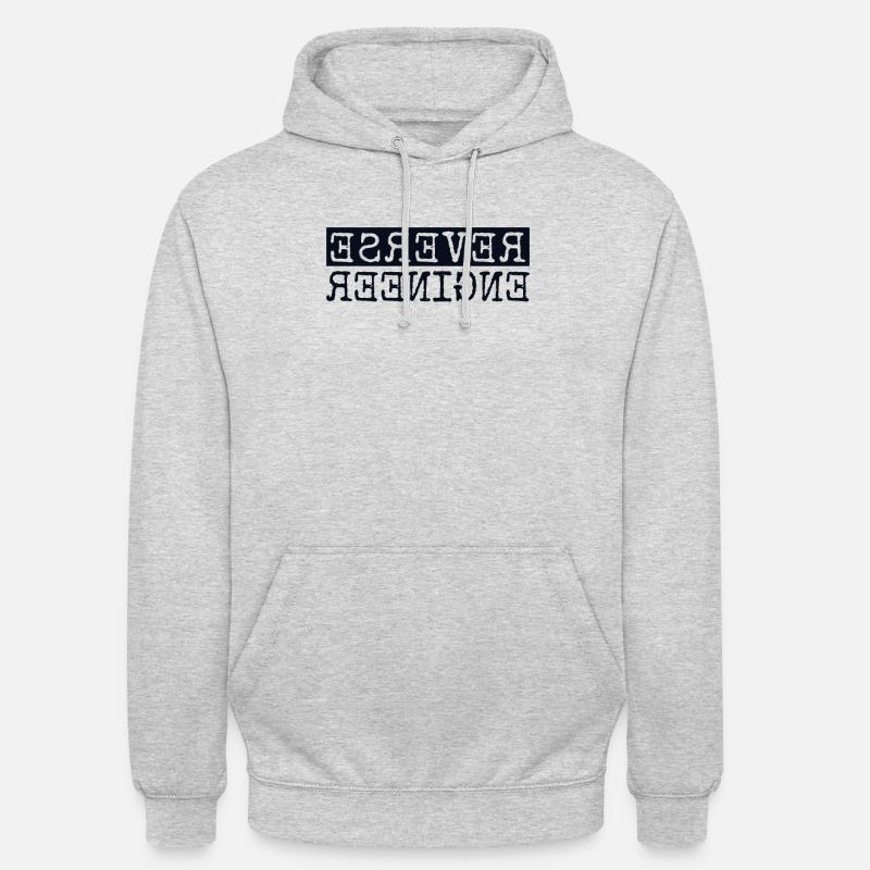 Reverse Engineer Softwareingenieur Developer - Unisex Hoodie - Hellgrau meliert
