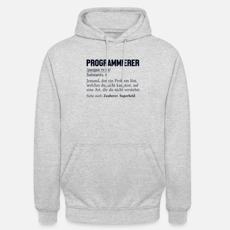 Programmierer Definition Developer Coder Unisex Hoodie