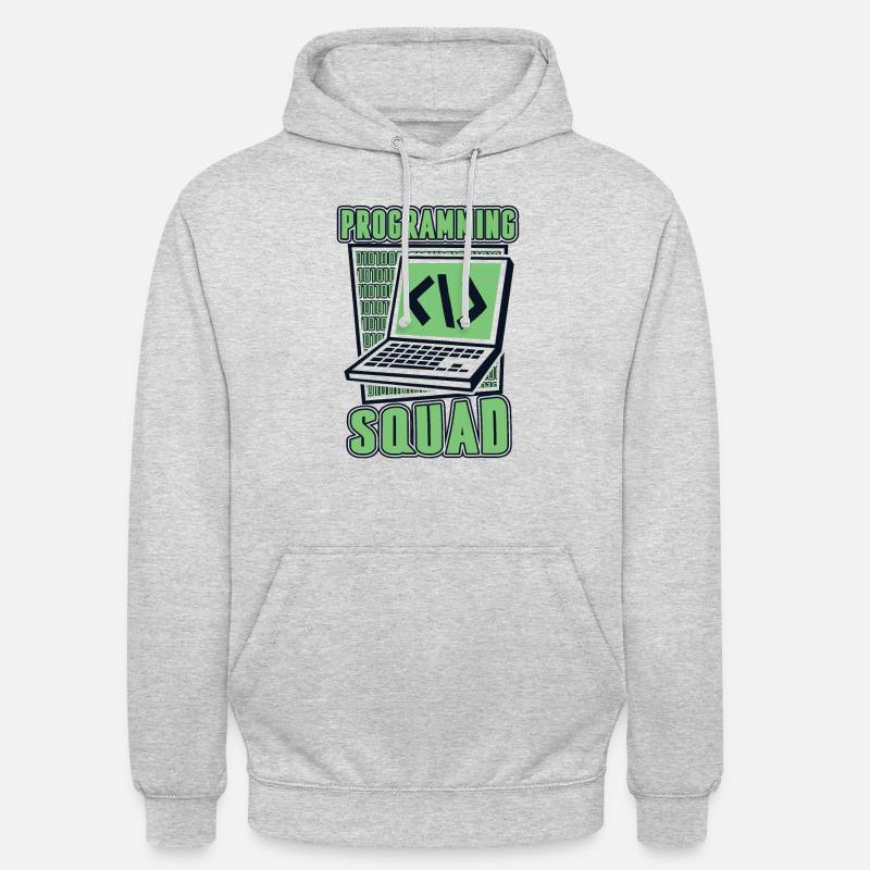 Programming Squad Software Developer Developer - Unisex Hoodie - light heather grey