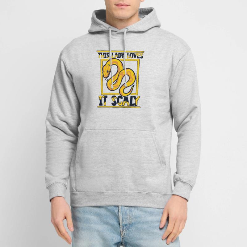 This Lady Loves It Scaly Python Snake Banana Unisex Hoodie
