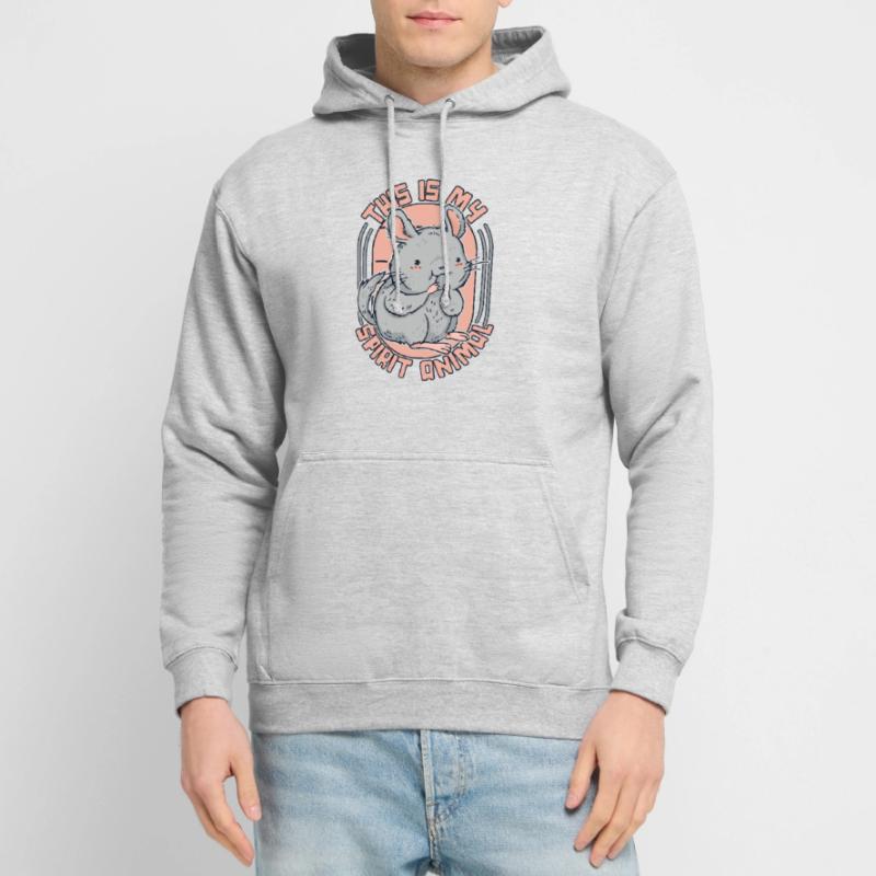 C’est mon animal à queue courte longue queue Sweat-shirt à capuche unisexe