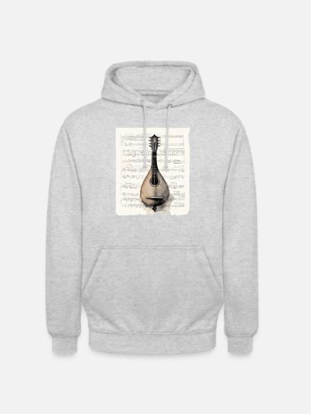 Authentic balalaika music, Traditional - Unisex Hoodie - light heather grey