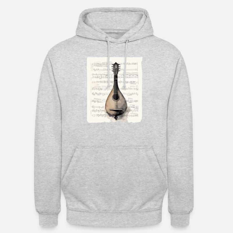 Musique balalaïka authentique, Traditionnelle - Sweat-shirt à capuche unisexe - gris clair chiné