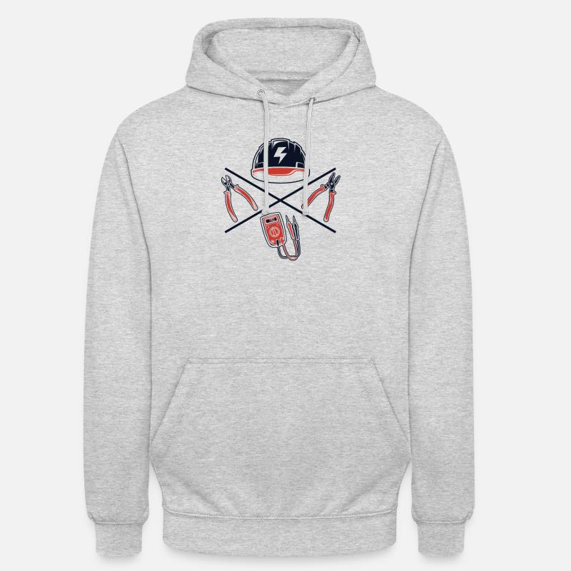 Electrical Engineer Electrician Electronics Technician - Unisex Hoodie - light heather grey