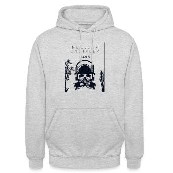 Nuklearingenieur Chinesischer Hanzi Energy Nuclear - Unisex Hoodie - Hellgrau meliert - Vorne - Alina (178cm) & Michal (187cm)