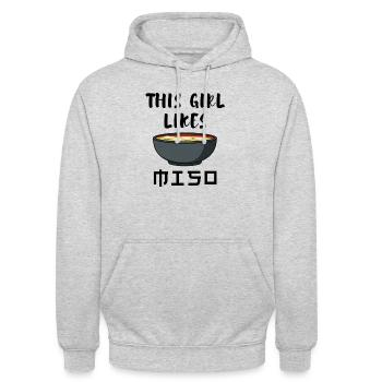 Japanese Food Chef Ramen Noodles Miso Soup - Unisex Hoodie - light heather grey - Front - Alina (178cm) & Michal (187cm)