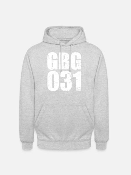 GBG031 - Unisex Hoodie - Hellgrau meliert