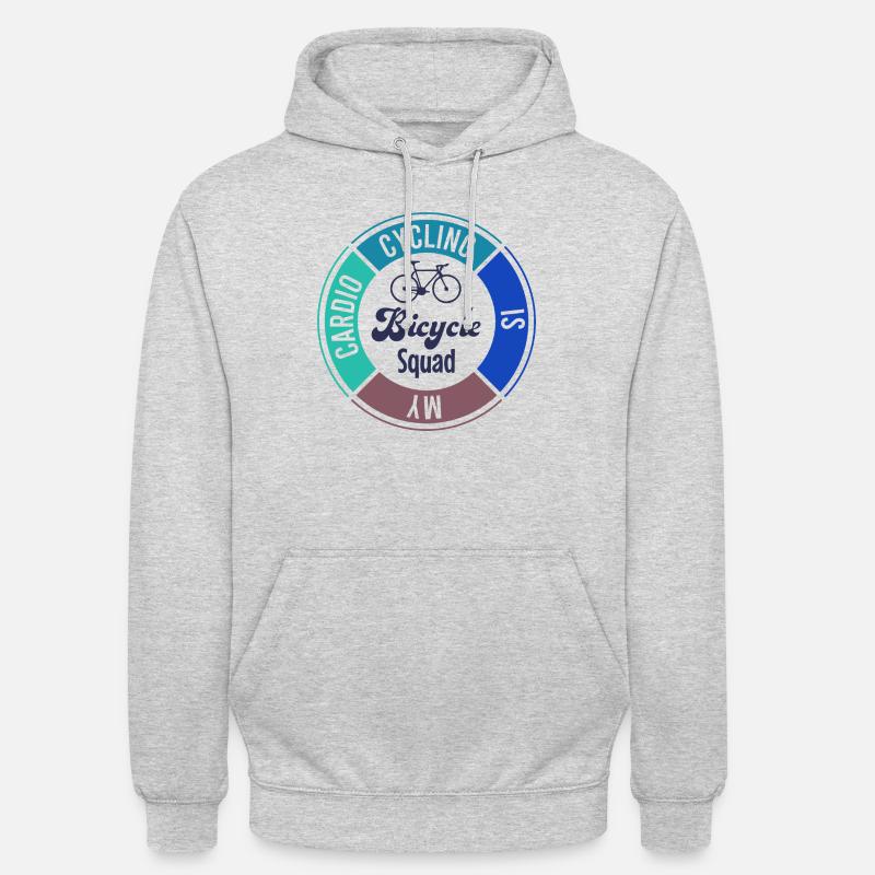 Cyclotourisme durable Bicycle Squad - Sweat-shirt à capuche unisexe - gris clair chiné