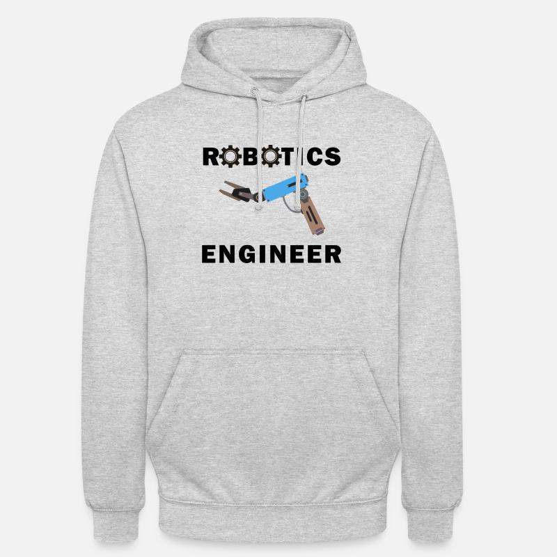 Robotics Ironic Quote Electronic Engineering - Unisex Hoodie - light heather grey