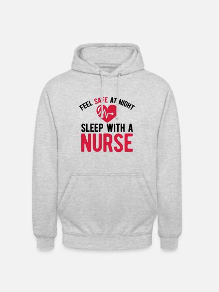 Krankenschwester - Unisex Hoodie - Hellgrau meliert