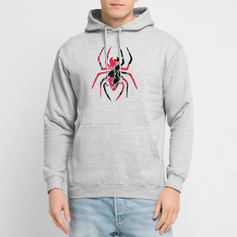 rot kratzer risse spinne logo design ekelig horror Unisex Hoodie
