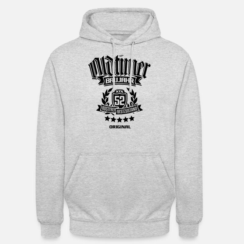 Oldtimer Baujahr 1952 - Unisex Hoodie - Hellgrau meliert