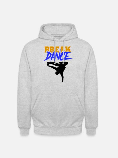 break dance - Unisex Hoodie - Hellgrau meliert