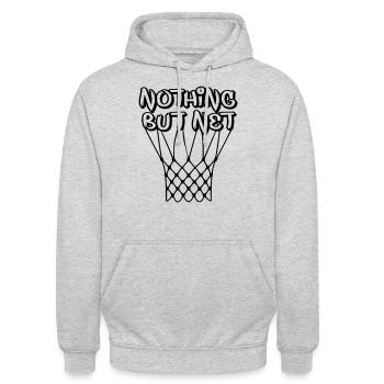 NOTHING BUT NET - Unisex Hoodie - light heather grey - Front - Alina (178cm) & Michal (187cm)