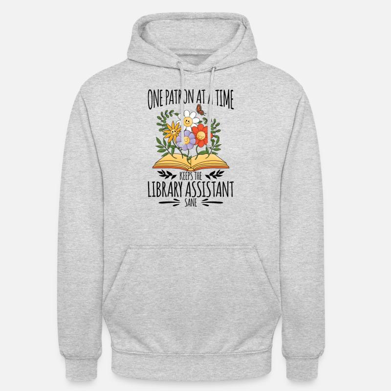 Library Aide Funny Library Assistant - Unisex Hoodie - light heather grey