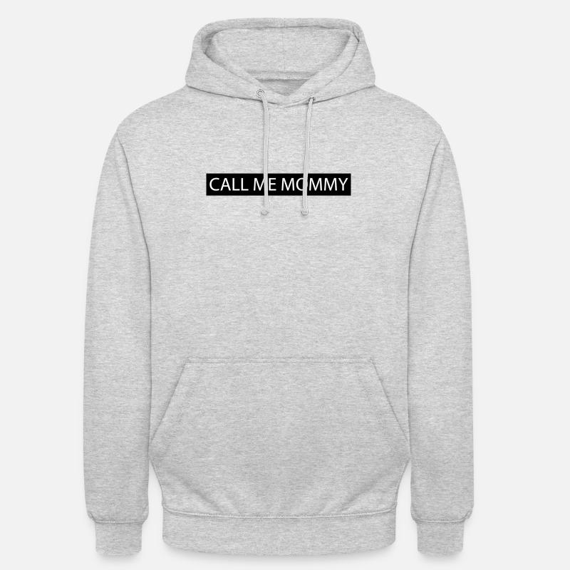 Appelez-moi maman - Sweat-shirt à capuche unisexe - gris clair chiné