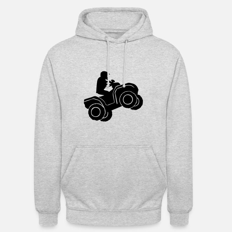 Quad Racer - Sweat-shirt à capuche unisexe - gris clair chiné