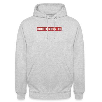funny meme - Unisex Hoodie - light heather grey - Front - Alina (178cm) & Michal (187cm)