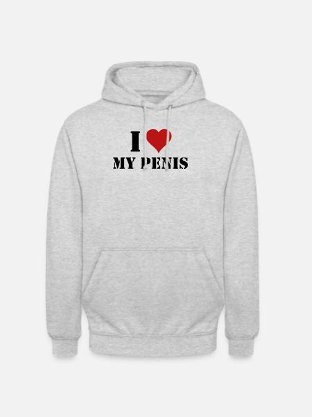 I Love My Penis - Unisex Hoodie - light heather grey