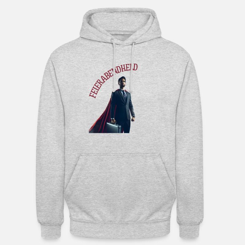 Feierabendheld - Unisex Hoodie - Hellgrau meliert