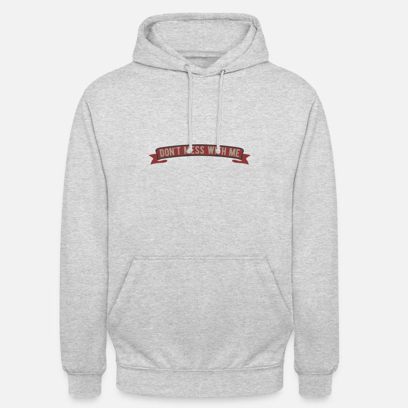 Ne jouez pas avec moi - Sweat-shirt à capuche unisexe - gris clair chiné