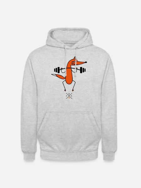 Smart weightlifter - Unisex Hoodie - light heather grey