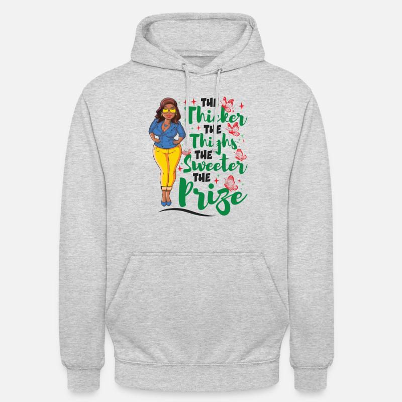Afrikanisches Mädchen Juneteenth - Unisex Hoodie - Hellgrau meliert