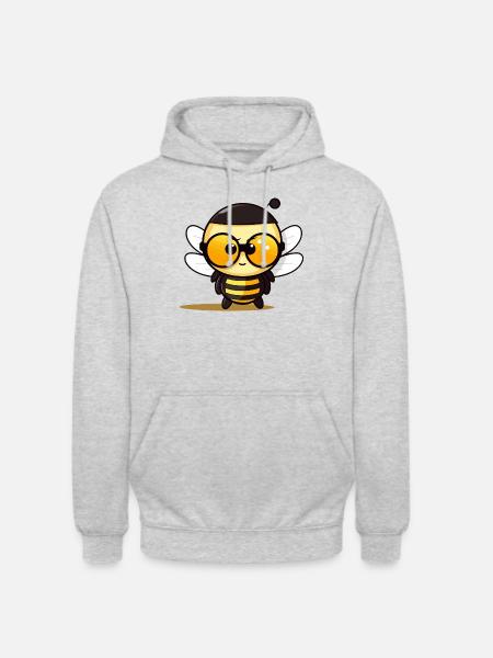 Bee Sunglasses Brummer Honey Bee - Unisex Hoodie - light heather grey