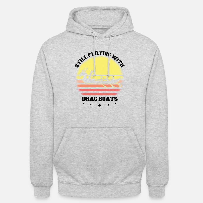 Drachenboot Trainer und Drachenboot - Unisex Hoodie - Hellgrau meliert