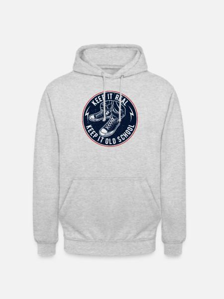 Keep It Oldschool - Unisex Hoodie - light heather grey