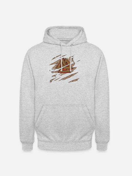 Wikinger Odins Zeichen - Unisex Hoodie - Hellgrau meliert