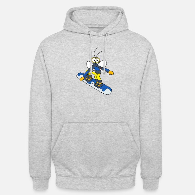 Đến Wana Snowboarding - Junge - Unisex Hoodie - Hellgrau meliert