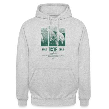 Diskusfisch Buntbarsch Aquarium Fischhalter - Unisex Hoodie - Hellgrau meliert - Vorne - Alina (178cm) & Michal (187cm)