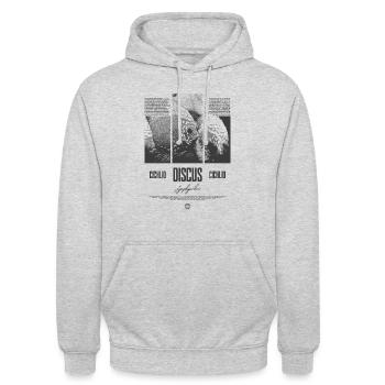 Diskusfisch Buntbarsch Aquarium Fischhalter - Unisex Hoodie - Hellgrau meliert - Vorne - Alina (178cm) & Michal (187cm)