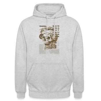 Aquascaping Moderner tropischer Fischhalter Aquarianer - Unisex Hoodie - Hellgrau meliert - Vorne - Alina (178cm) & Michal (187cm)