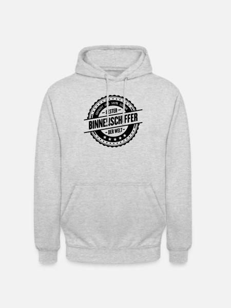 Bester Binnenschiffer - Unisex Hoodie - Hellgrau meliert