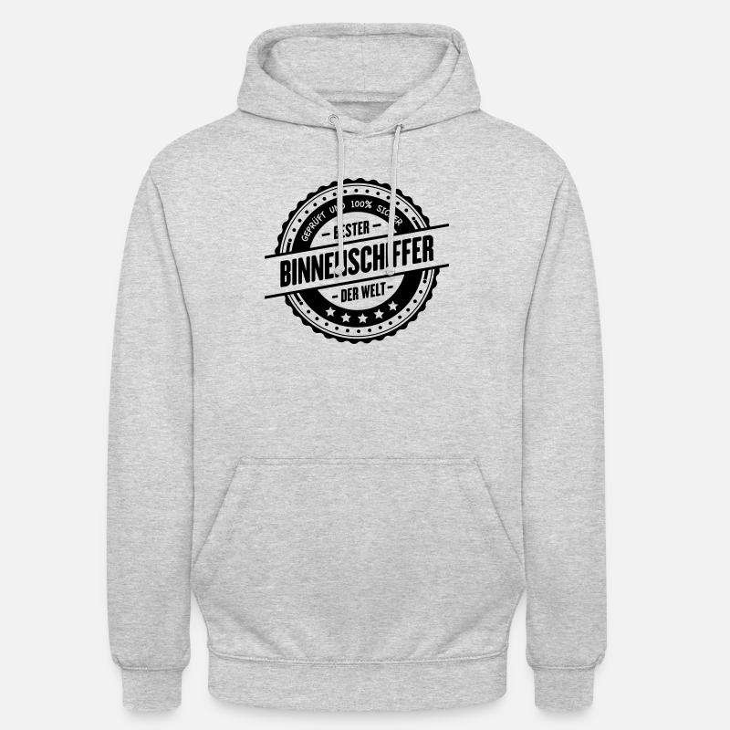 Bester Binnenschiffer - Unisex Hoodie - Hellgrau meliert