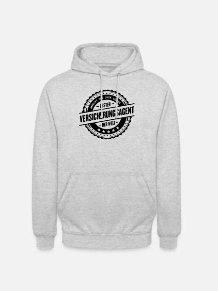 Bester Versicherungsagent - Unisex Hoodie - Hellgrau meliert